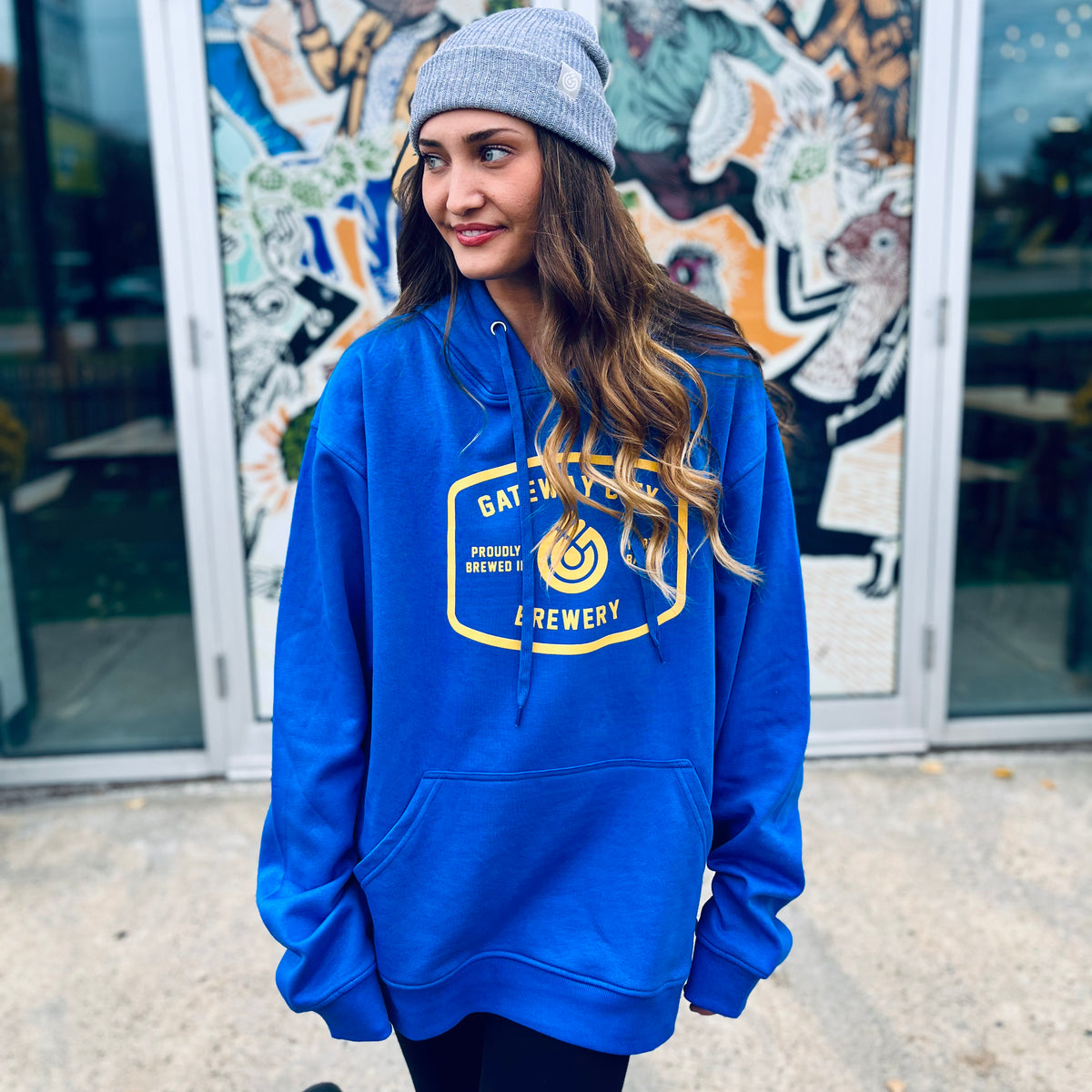Unisex Pull Over Hoodie - Royal Blue – Gateway City Brewery