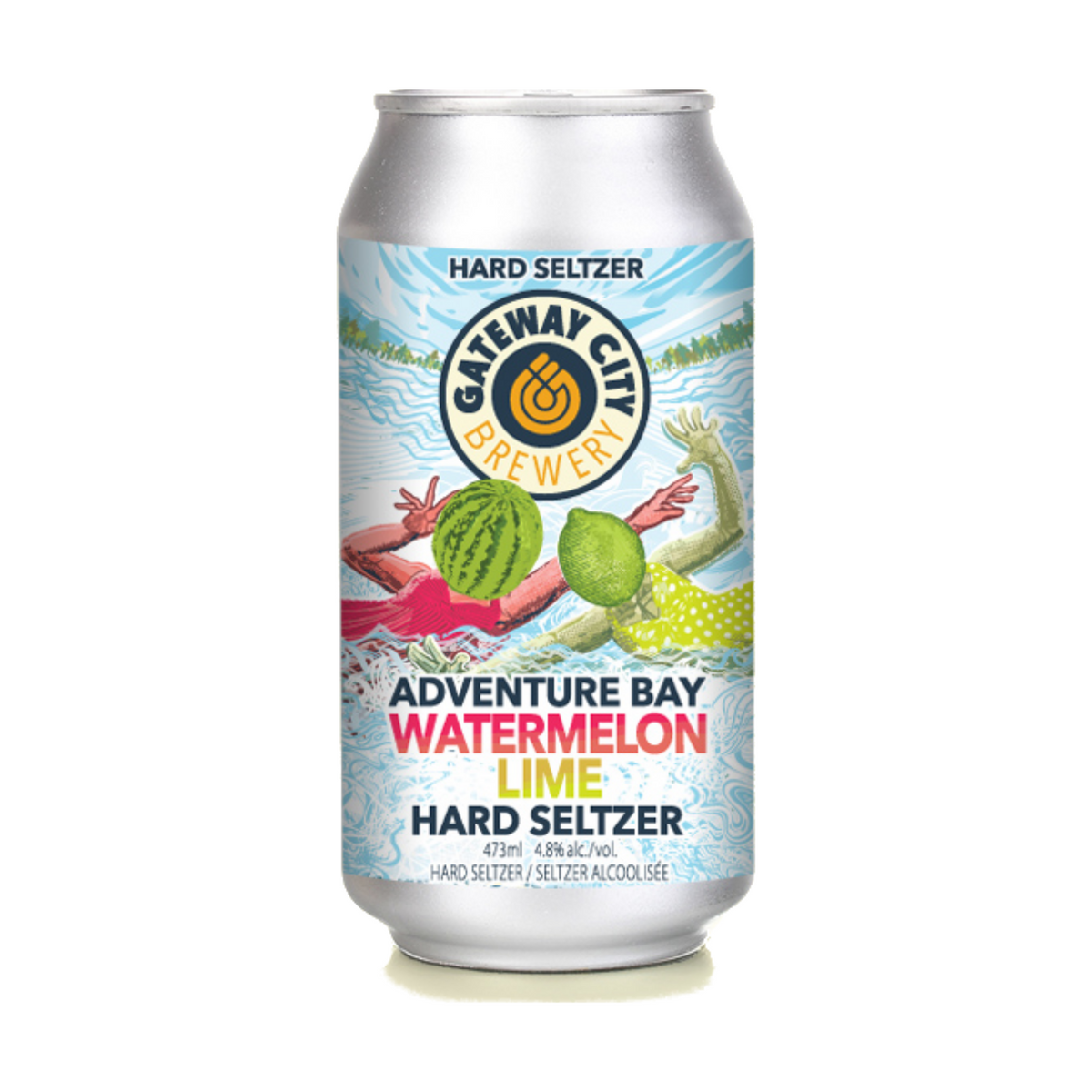 Adventure Bay Watermelon Lime Seltzer 473ml Gateway City Brewery