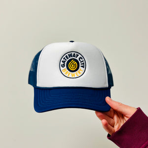 GCB Logo Foam Mesh Back - Navy/White