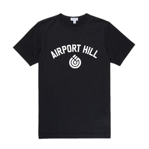 Unisex Airport Hill Tee - Black/White